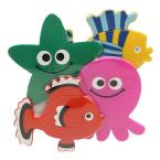 Multi-Colored Baby Sea Animals Non-Slip Bathtub Mats (4set) for JUST 8.51!!!!