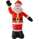 Musatteng 8 feet Christmas Inflatable Santa Claus Built in LED Light, Outside Giant Christmas Decor for Garden, Lawn