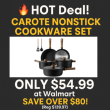 🎉 Must-Have Kitchen Deal: Carote Nonstick Cookware Set 10-Pc Only $54.99!