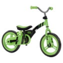 My First Balance to Pedal Training Bike Kids in Green, Ages 2-5 Years, 12-Inch