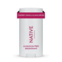 Native Deodorant, Cherry & Vanilla Macaron, Aluminum Free, for Women and Men, 2.65 oz