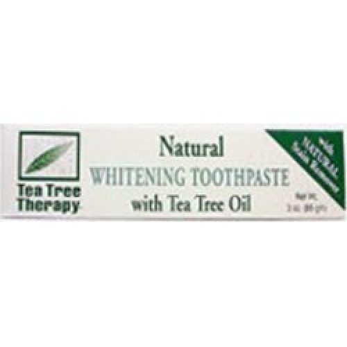 Natural Whitening Toothpaste 3 OZ EA by Tea Tree Therapy
