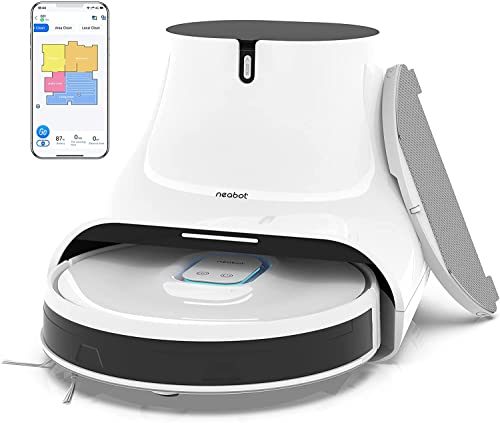 Neabot Q11 Robot Vacuum and Mop, 4000Pa Strong Suction Self Emptying Robotic Vacuum, Wi-Fi / Bluetooth Connectivity, APP & Alexa...