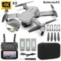 NETNEW Drone with Dual 4K Camera 120°wide-Angle WiFi Quadcopter ( 3 x Batteries ) Gravity Sensor Voice Control Gesture Control...