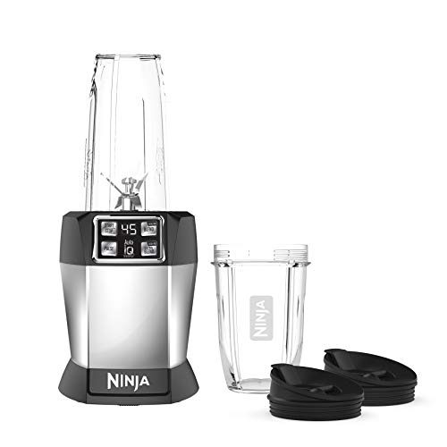 Ninja BL480D Nutri Personal Countertop Blender, Auto-iQ Technology, 1000-Watts, for Frozen Drinks, Smoothies, Sauces & More, with 18-oz. & 24-oz....