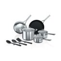 Ninja™ Foodi™ Neverstick® Essential Stainless 11-Piece Cookware Set (C79600)
