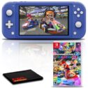 Nintendo Switch Lite (Blue) Gaming Console Bundle with Mario Kart 8 Deluxe
