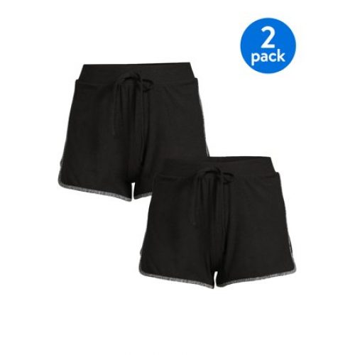 No Boundaries Juniors’ Dolphin Shorts, 2-Pack