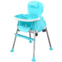 Novashion 3-in-1 Adjustable Baby High Chair with Wheels, Baby Safe Feeding Dining Booster Table Seat Highchairs, Convertible High Chair with...