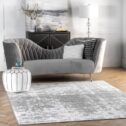 nuLOOM Abstract Contemporary Area Rugs, Gray