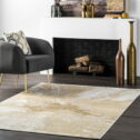 nuLOOM Cyn Contemporary Abstract Area Rug, 13' x 15', Gold