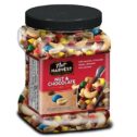 Nut Harvest Nut & Chocolate Mix, 39 Ounce Jar (Milk Chocolate, Almonds, Cashews, Peanuts, and Raisins)
