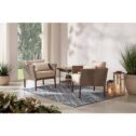 Oakshire Wicker Outdoor Patio Deep Seating Set with CushionGuard Tan Cushions (2-Pack Chairs Only)