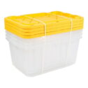 Office Depot® Brand by GreenMade® Professional Storage Totes With Handles/Snap Lids, 27 Gallon, 30-1/10