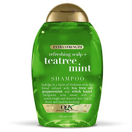 OGX Extra Strength Refreshing Scalp + Teatree Mint Shampoo, Invigorating Scalp Shampoo with Tea Tree & Peppermint Oil & Witch...