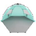 Oileus X-Large 4 Person Beach Tent Sun Shelter - Portable Sun Shade Instant Tent for Beach with Carrying Bag, Stakes,...