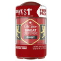 Old Spice Men's Antiperspirant Deodorant Sweat Defense Pure Sport Plus Stronger Swagger, 2.6 oz Twin Pack