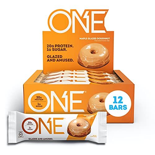 ONE Protein Bars, Maple Glazed Doughnut, Gluten-Free Protein Bar with 20g Protein and only 1g Sugar, Snacking for High Protein...