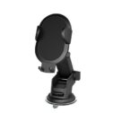onn. 5W Wireless Charging Car Mount, Dash & Windshield Universal Car Mount Compatible with Qi-enabled Devices, Black