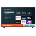 onn. 65” Class 4K UHD (2160P) LED Roku Smart TV HDR (100012587)