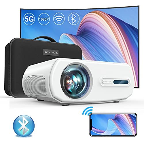 ONOAYO 5G WiFi Projector 9500L Full HD Native 1920×1080P Bluetooth Mini Projector, Support 4K &Zoom, Full Sealed Optical/LCD/LED/Home/Outdoor Movie Portable...