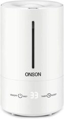 ONSON Humidifiers for Bedroom, 4.5L Top Cool Mist Humidifier, Quiet Ultrasonic Humidifier with LED Display, 3 Mist Level Adjustable Sleep...