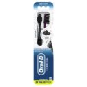 Oral-B Charcoal Manual Toothbrush with Charcoal Bristles, Medium, 2 Ct