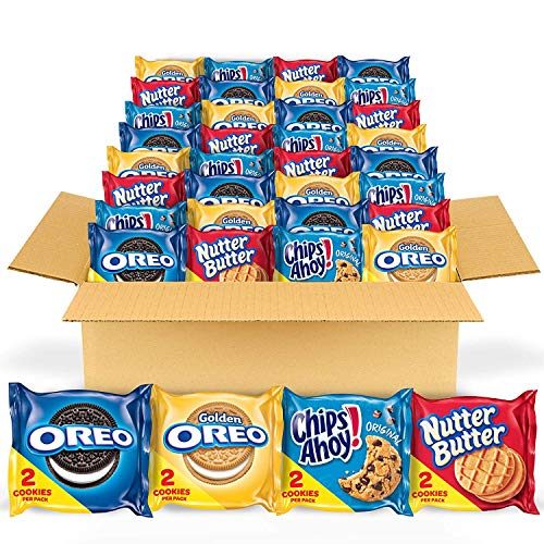 OREO Original, OREO Golden, CHIPS AHOY! & Nutter Butter Cookie Snacks Variety Pack, Easter Cookies, 56 Snack Packs (2 Cookies...