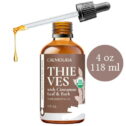 Organic Thieves Oil Essential Oil (4 oz | 118 ml) — USDA Certified Therapeutic Grade For Essential Oil Diffuser —...