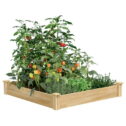 Original Cedar Raised Garden Bed, 4' x 4' x 7