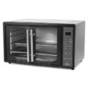 Oster French Door Turbo Convection Toaster Oven w/ X-Large Interior, Black