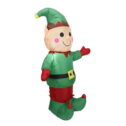 Outdoor Toy Elf Inflatable Air Model Blow up Christmas Decorations Ups Toys LED