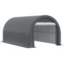 Outsunny 10' x 16' Carport Storage Tent Anti-UV PE Portable Garage, Gray