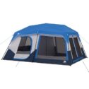 Ozark Trail 10-Person Instant Cabin Tent with LED Lighted Poles - Blue