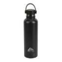 Ozark Trail 24 fl oz Double Wall Vacuum Sealed Stainless Steel BPA FREE Water Bottle with Handle, Black