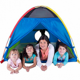 Pacific Play Tents Super Duper 4 Kid Play Tent, Blue/Green/Red/Yellow, 58 in. L x 58 in. W x 46 in. H, 40205 on Sale At Tractor Supply Company