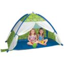 Pacific Play Tents Under The Sea Cabana With Zippered Mesh Front Polyester Play Tent, Green and Blue