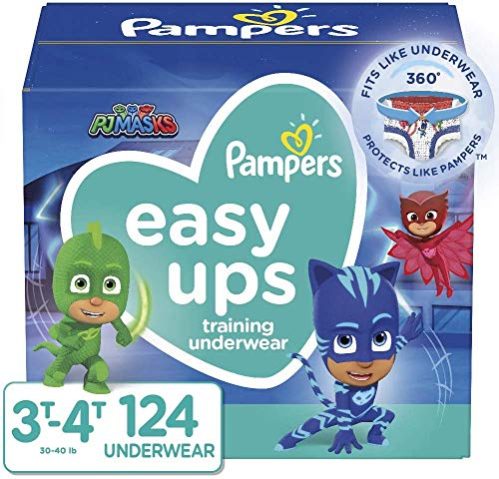 Pampers Easy Ups Training Pants Boys and Girls, 3T-4T (Size 5), 124 Count