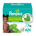 Pampers Free & Gentle Baby Wipes, 8-Pack 624 Wipes (Select for More Options)