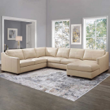 Pauline Leather Chaise Sectional on Sale At Costco