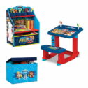 PAW Patrol 3-Piece Art & Play Toddler Room-in-a-Box by Delta Children – Includes Draw & Play Desk, Art & Storage...