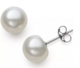 Freshwater Button Pearl Stud Earrings only $4.99 (reg $40)