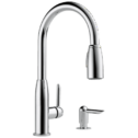 Peerless Core Kitchen Single Handle Pull-Down Faucet in Chrome P88103LF-SD-L