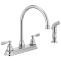 Peerless Two Handle Deck-mount Kitchen Faucet in Chrome