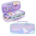 Pencil Case Cute Unicorn Pencil Pouch Medium Capacity Pencil Bag Portable Multifunction Pen Bag with Compartments for Girls Kids Teen...