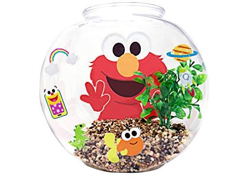 Penn-Plax Officially Licensed Sesame Street Elmo’s World Fish Bowl Kit – Great Way to Teach Young Beginners How to Maintain...