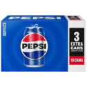 Pepsi Cola Soda Pop, 12 fl oz, 15 Pack Cans
