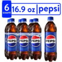 Pepsi Soda Pop, 16.9 fl oz, 6 Pack