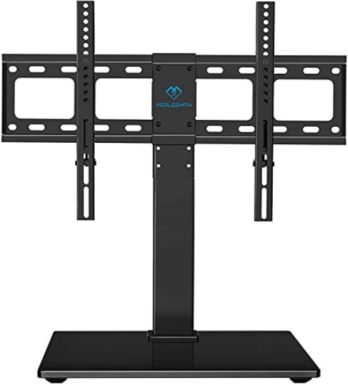 PERLESMITH Universal Swivel TV Stand / Base - Table Top TV Stand for 37-65 inch LCD LED TVs - Height...