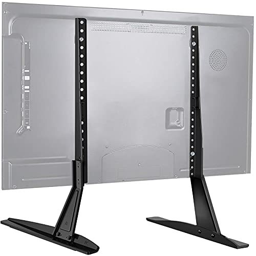 PERLESMITH Universal Table Top TV Stand for 22 - 65 Inch Flat Screen, LCD TVs Premium Height Adjustable Leg Stand...
